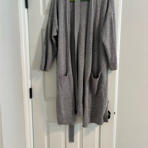 Eileen Fisher Heather Gray Knit Cardigan